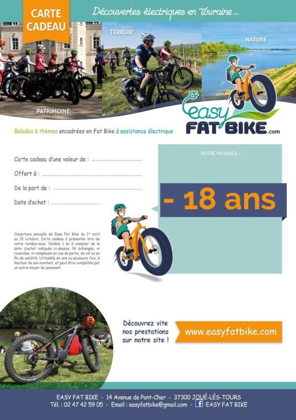 Carte cadeau Easy Fat Bike